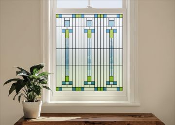 SXEG-3458-UG Midcentury Mosaic Stained Glass